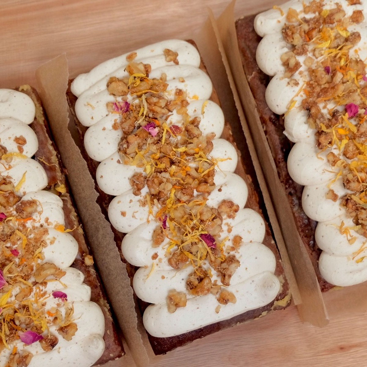 Chai spice pecan biscoff brownie